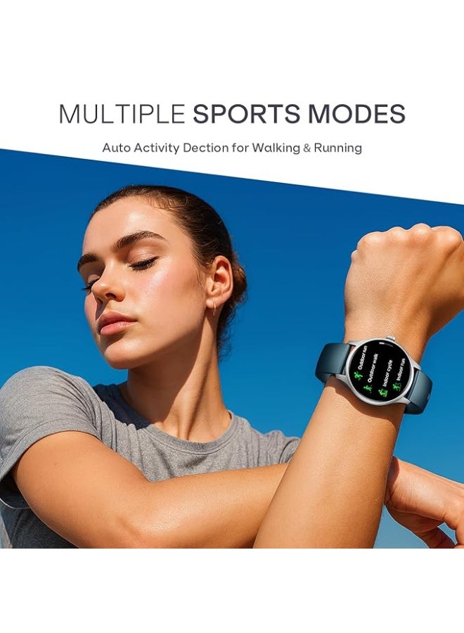 Boat Lunar Discovery Neo, 1.39" (3.5 cm) Round HD Display, Premium Metallic Finish, Animated Watchfaces, 100+ Sports Mode, Bluetooth Calling, Smart Watch for Men & Women (Olive Gold) - Image 4
