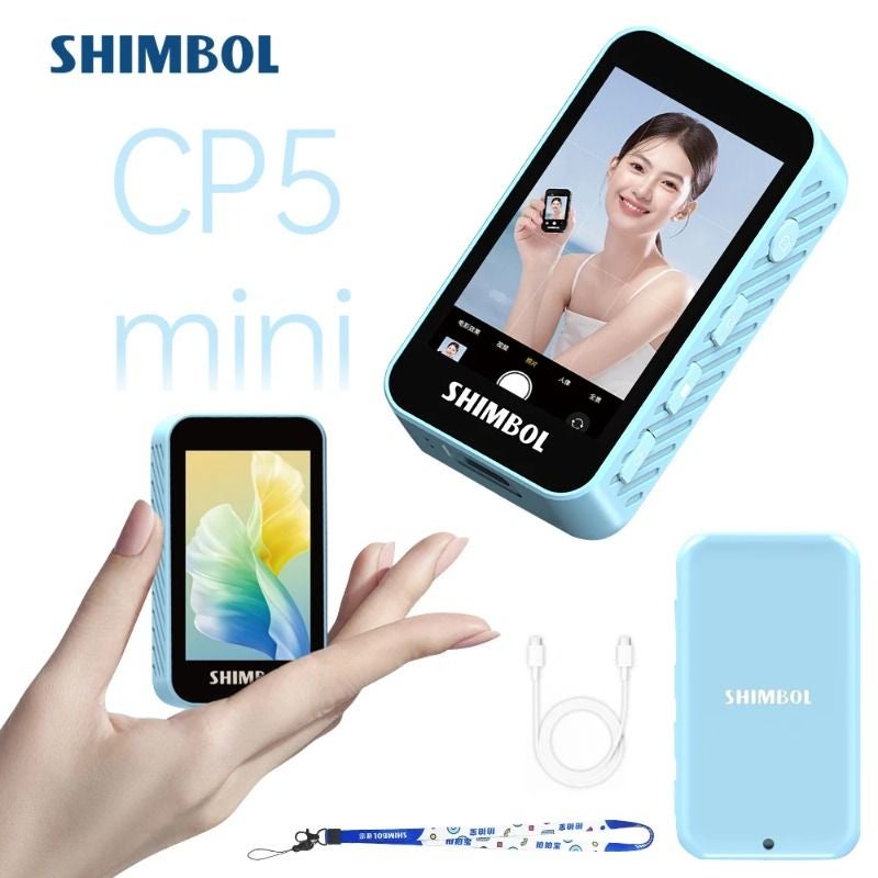 Shimbol CP5 Mini 2.2 inch 1080p Full HD Phone Selfie Monitor for iPhone Android Blue - Image 1