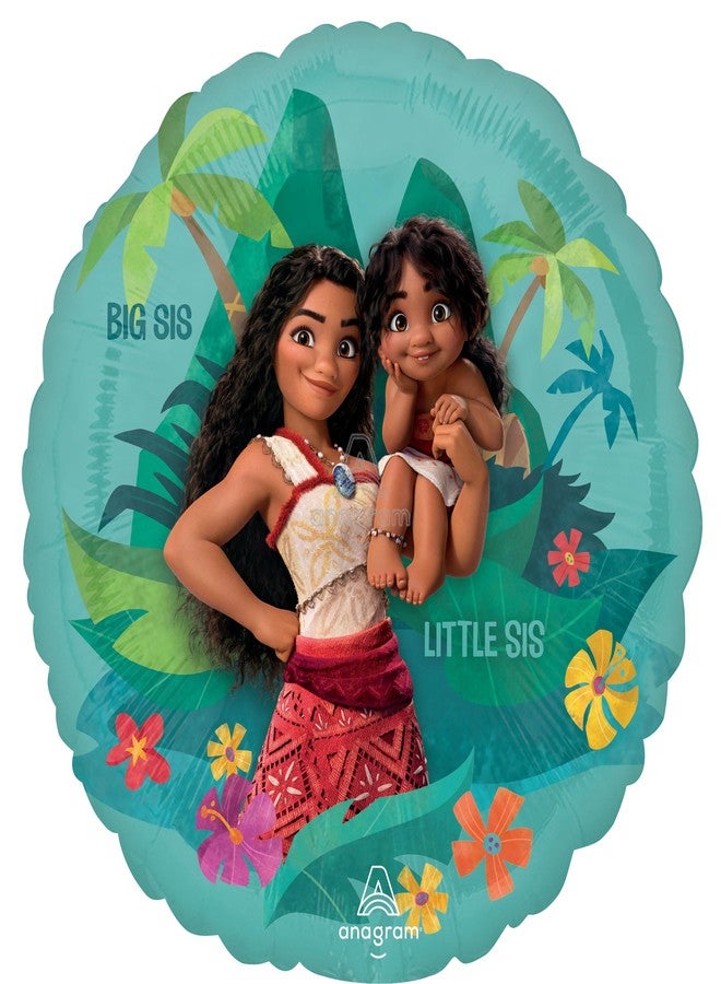 Anagram Moana and Maui Birthday Party Supplies 6pc Foil Balloon Bouquet Decorations - Image 3