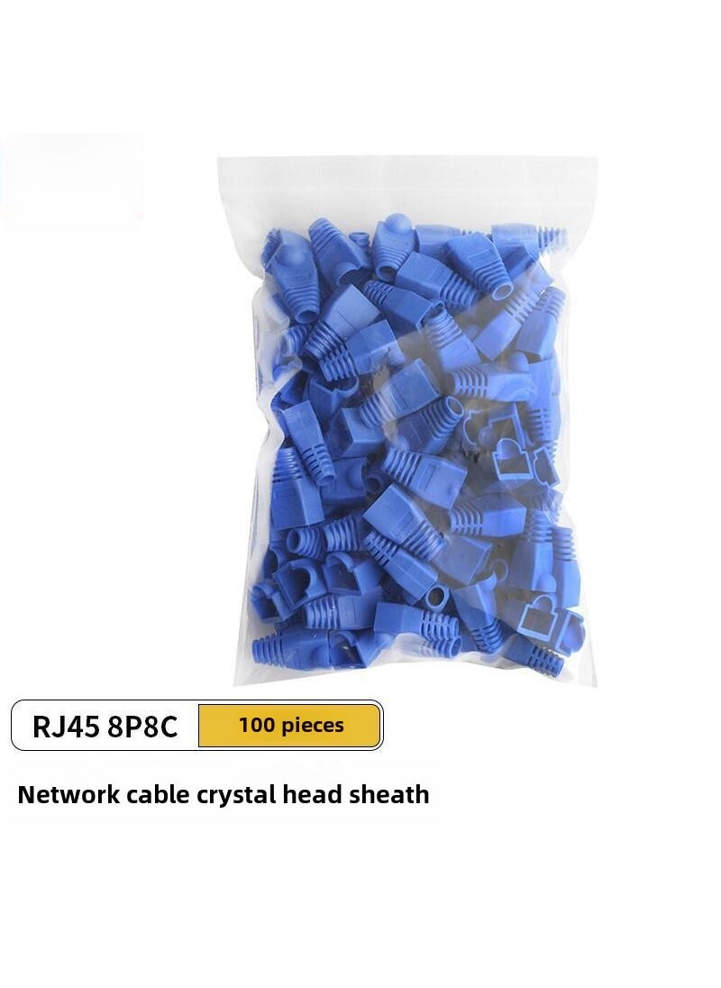 Generic CNCOB Colorful RJ45 Protection Caps Blue 100 pieces 