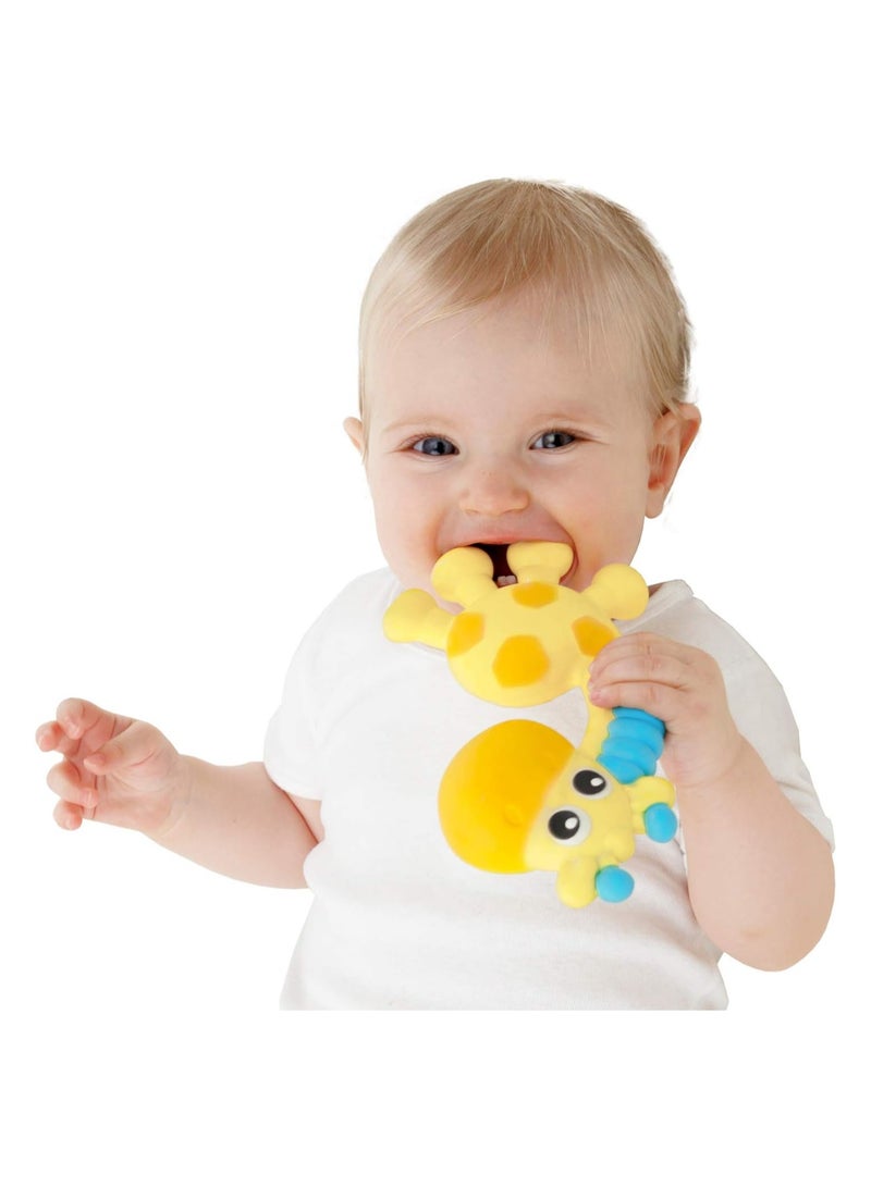 playgro Latex Squeak and Soothe Natural Teether For Baby Pack of 0 - Image 3