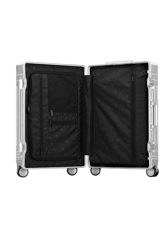 keke - Set of 2 Hardcase Travel Suitcase Al-Mg Alloy Luggage Trolley With 4 Spinner Wheel - Image 1