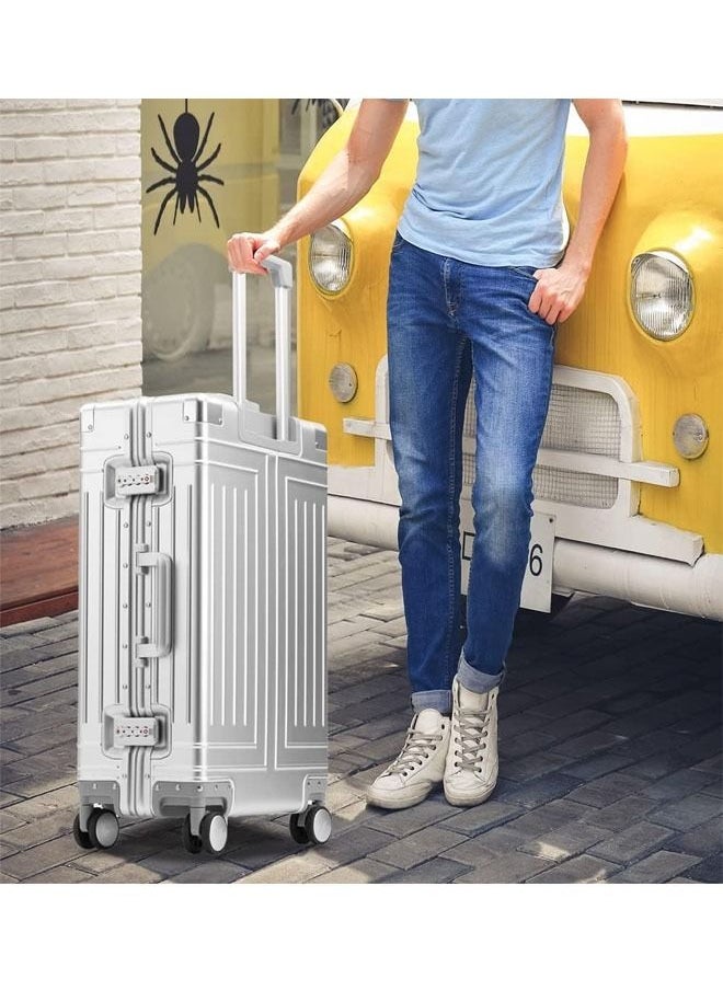 keke - Set of 2 Hardcase Travel Suitcase Al-Mg Alloy Luggage Trolley With 4 Spinner Wheel - Image 1