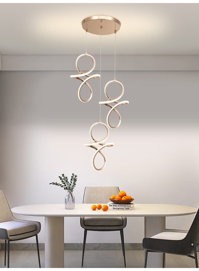 بيست باور مصباح معلق LED ثلاثي حديث 7187-3 إضاءة داخلية ليد مع إضاءة رائعة| تركيبات سقف أنيقة للديكورات الداخلية الحديثة - Image 1