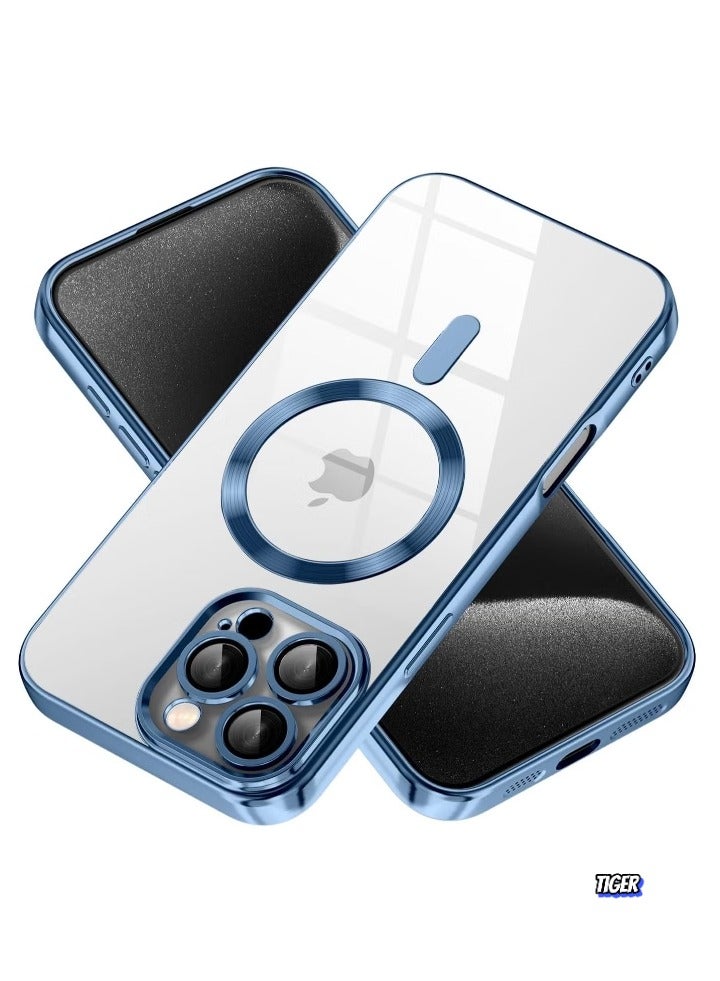 TIGER iPhone 16 Pro Max Magnetic Case – Compatible with MagSafe, Built-in Camera Protector, Soft TPU Anti-Scratch, Shockproof Slim Clear Case for iPhone 16 Pro Max (6.1 Inch) – Durable, Lightweight Protection - Image 1