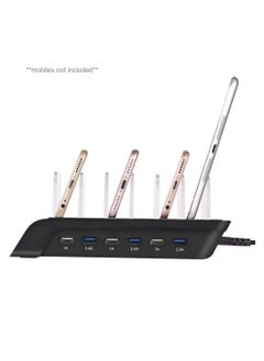 Generic Charging stand Charging Station 6 Ports USB Dock,Multi-Port Stand Desktop Organizer Multiple Devices Charger Compatible with for IPad/iPhone/Samsung/Tablet/Huawei and More  - Image 4
