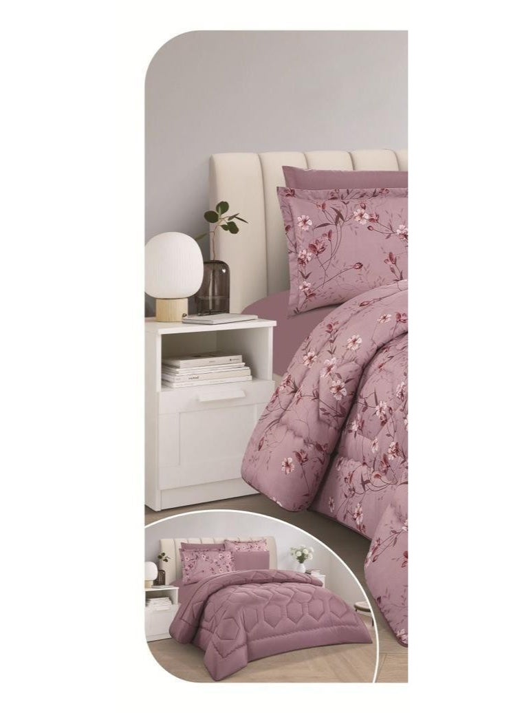 مون مفرش سرير نفرين ذو طابع وجهين  بتصميم مشجر صيفي حصري وجذاب مصنوعة من المايكروفايبر الصيفية، مقاس 230*250سم - Image 2