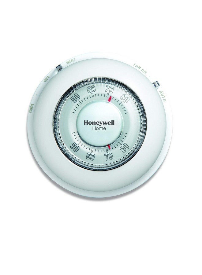 Honeywell Honeywell Home CT87N1001 The Round Non-Programmable Manual Thermostat, Large, White - Image 1