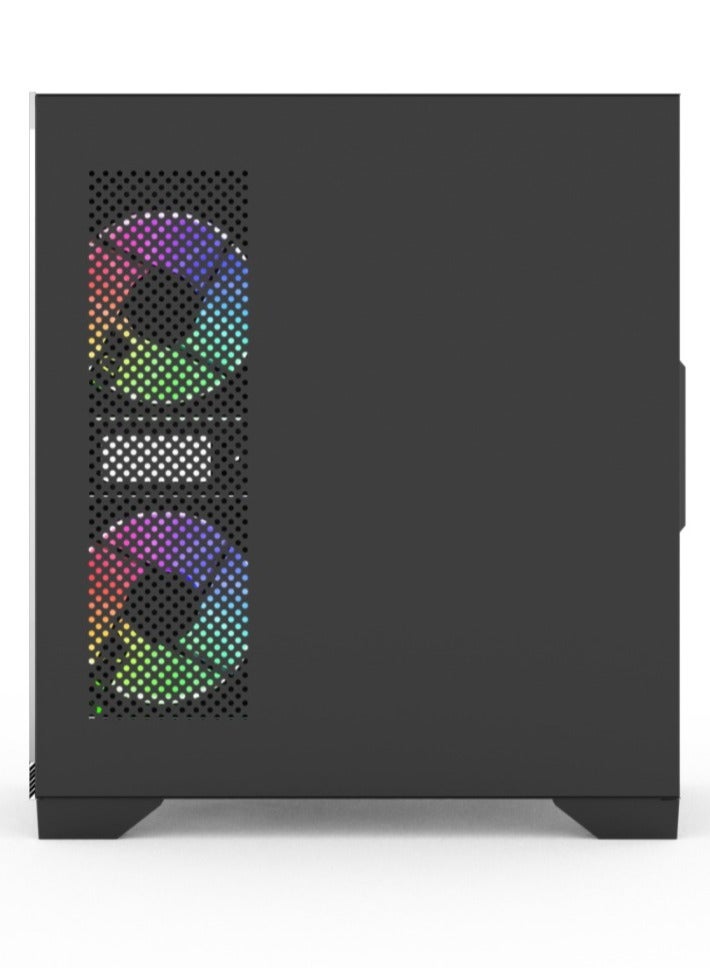 Hook HOOK GAMING PC CASE BOLT with 4 ARGB FANS + HUB AND REMOTE (Black)  - Image 4