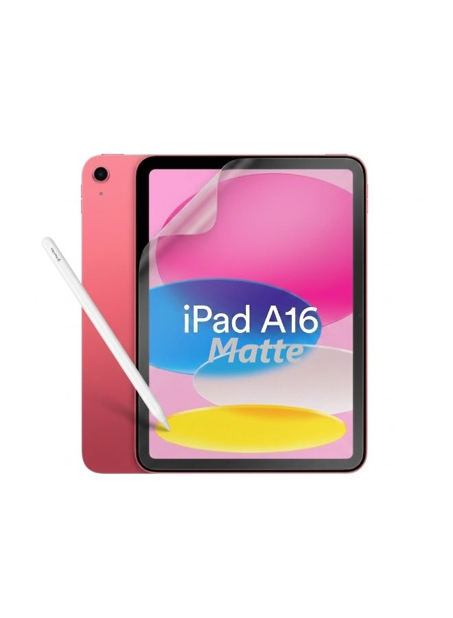Muzz (MATTE) Screen Protector for iPad (A16) 11th/10th Generation, Transparent Matte Finish, Easy Installation, for Notetaking and Drawing, 2 Pieces (This si Flexible Film Not A Tempered GLass) - Image 1