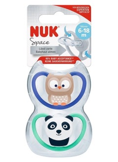 NUK NUK Space Soother 6-18m 2's 