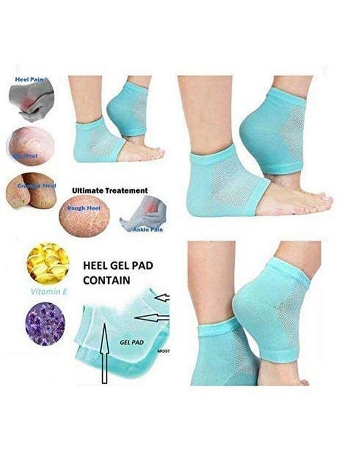 NOBILEA NOBILEA Moisturising Gel Socks for Women & Men | Silicone Cushions for Support & Heel Repair | For Smooth, Soft, Crack-Free Heels | Spa-like Massage & Pain Relief |(Multi color) - Image 5