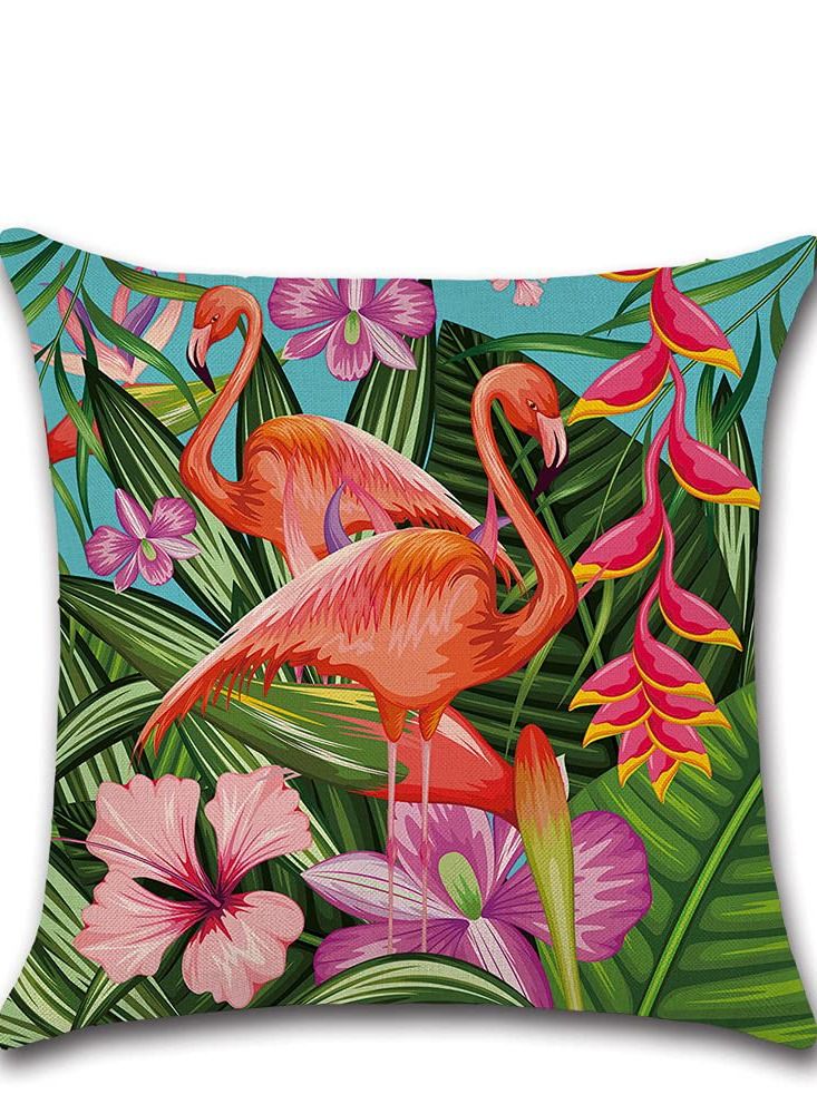 كاست ويف مجموعة أغطية الوسائد ، أوراق خضراء مقاومة للماء في الهواء الطلق مكونة من 4 أغطية وسادات مربعة من الكتان للنباتات الاستوائية ، KASTWAVE مناسبة لأريكة الحديقة ، والتراس ، وغطاء وسادة ديكور سرير المقعد ا - Image 5