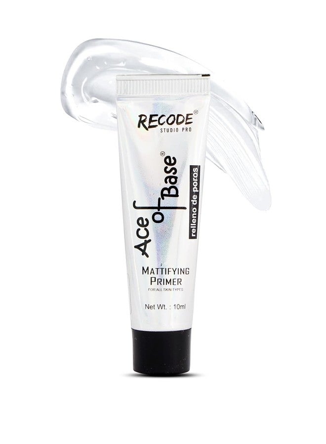 Recode Ace of Base Mattifying Primer for Face Makeup 10ml | Applicable on Oily & Dry Skin | Blurs Fine Lines, Wrinkles & Pores - Image 2