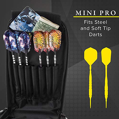 CASEMASTER Mini Pro Black Leather Dart Case - Image 5