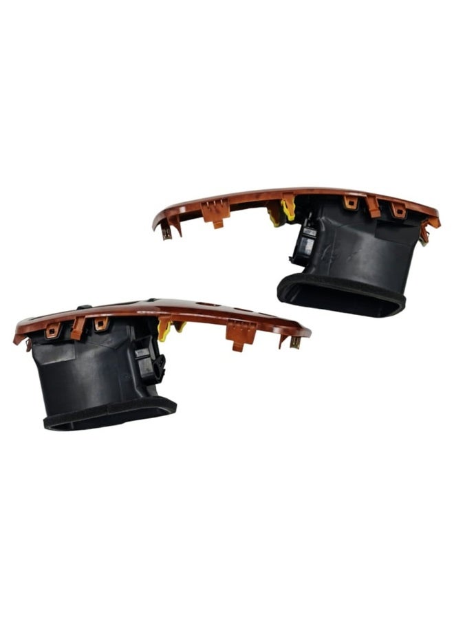 NEW MS Air Conditioner Decor Kit & Air Conditioner Blades with Base for Land Cruiser 2003 2004 2005 2006 2007 - Wood - Image 2
