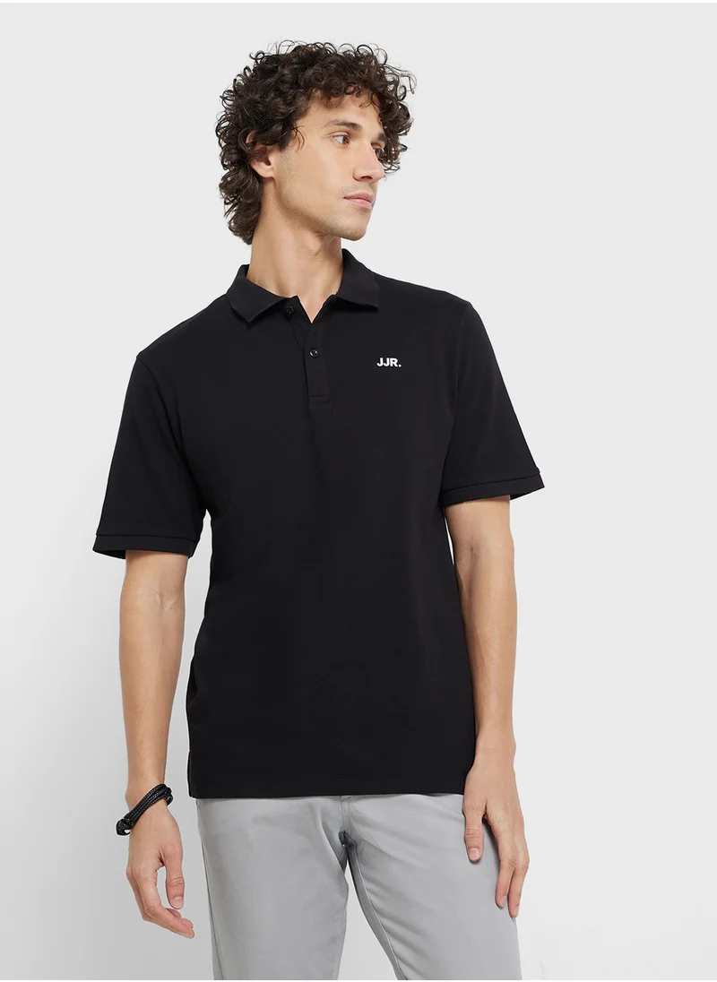 ج ج ريبل Jrebrebel Logo Polo Shirt