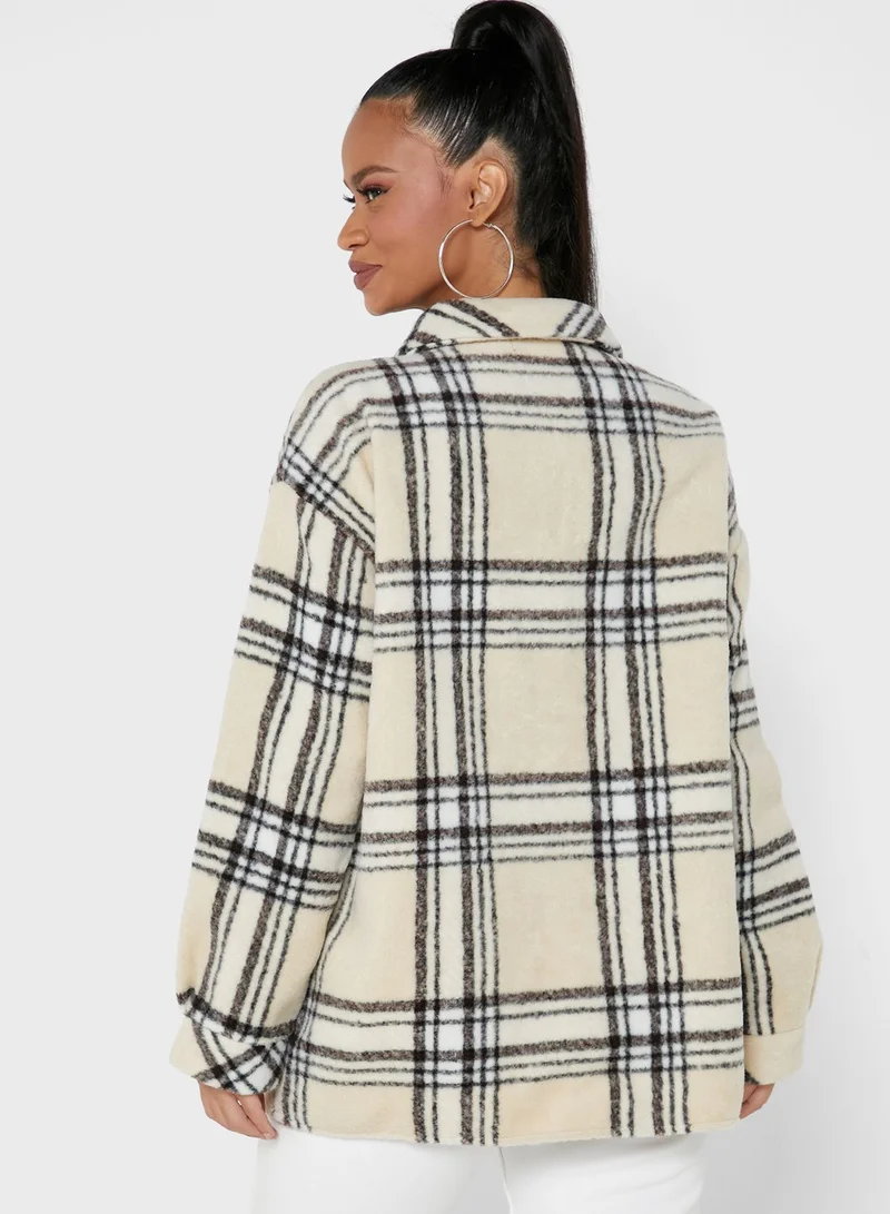 Missguided Oversized Check Shacket