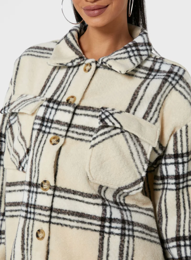 Missguided Oversized Check Shacket