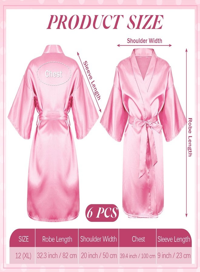 Bunnycool 24 Pcs Kids Spa Party Supplies Includes 6 Spa Party Robes 6 Basins 6 Makeup Headband 6 Towels for Sleepover Bath (Pink) - Image 2