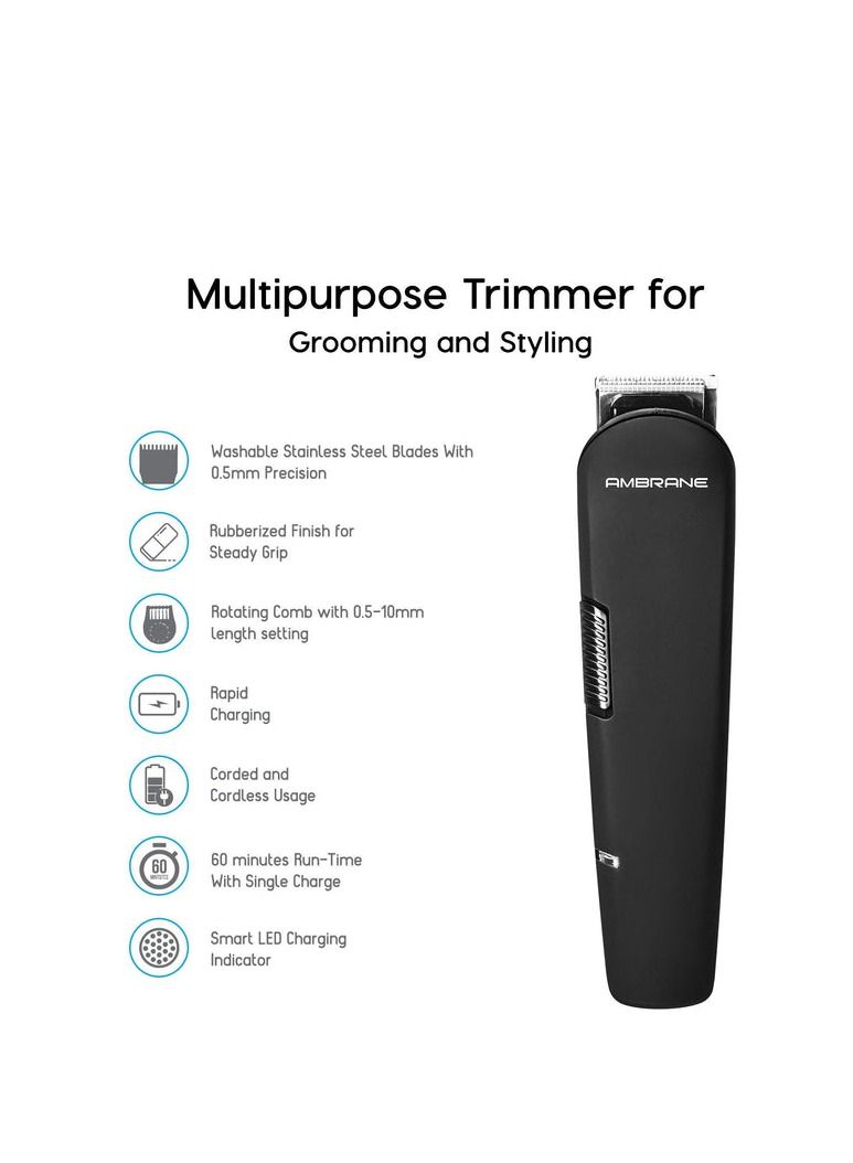 Ambrane Aura X Trimmer, Black - Image 3