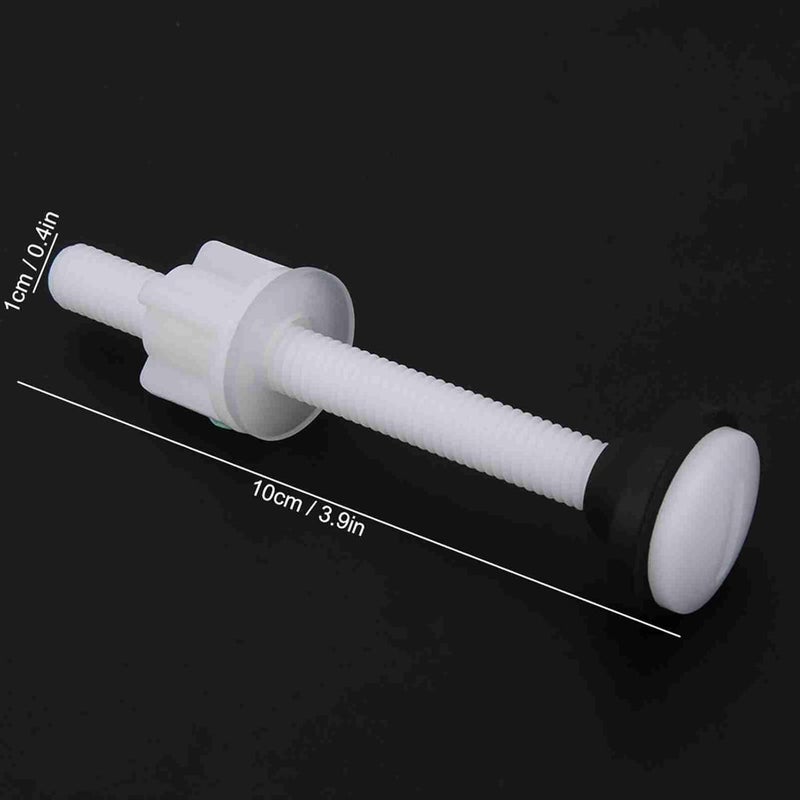 HAOHIZE Toilet Tank Plastic Bolts, 3 Pair Two piece Toilet Water Tank Screw Set Fixings Fitting Accessory Repairing Tools White Plastic Toilet Seat Screws Replacement - Image 4
