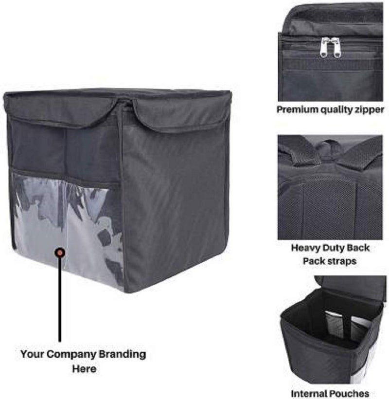 Quaffor Insulated Hot Cold Food Delivery Bag Meal Delivery Bag Cake delivery Bag Grocery Delivery Bag 14 14 14 - Image 4