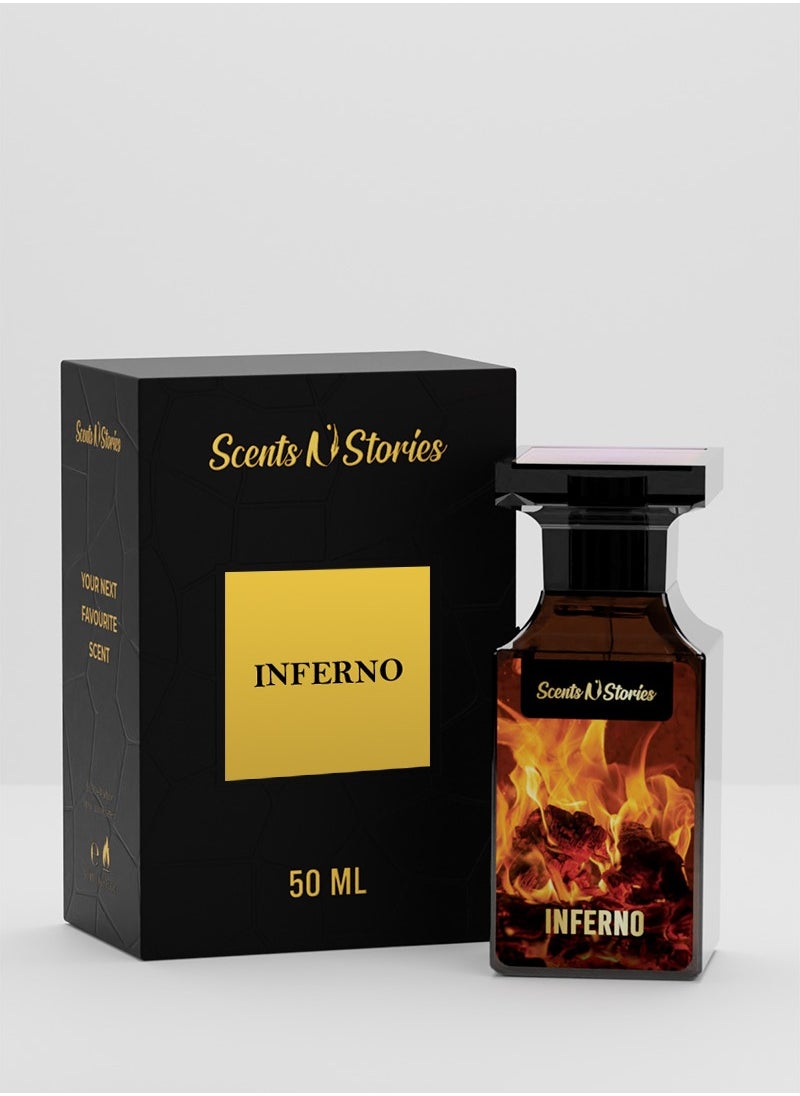 Scents N Stories - Inferno | Best Arabic Oud Fragrance | Long Lasting | for Men and Women | 50ml - Image 1
