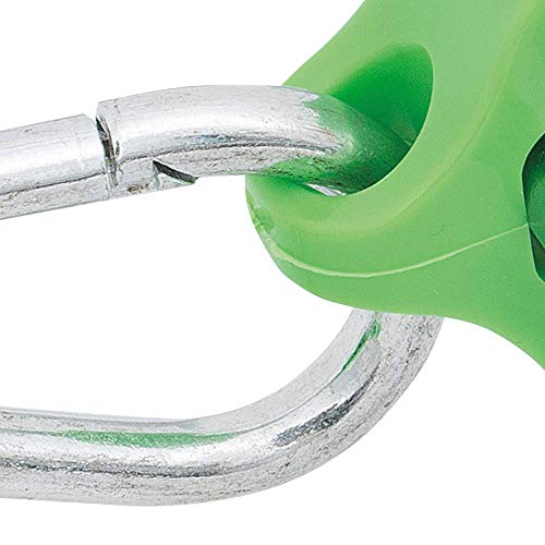 Peakworks Tool Tethering System, 1-15/16" x 9/16" Flat Clamp, HDPE, Green, V8561601 - Image 2