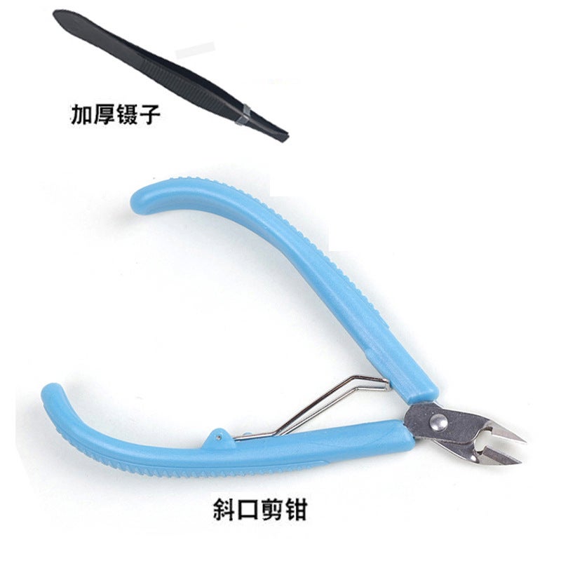 Metal Model Making Tools Toothless Flat Blade Etching Piece Pointed Nose Pliers/Styling Pliers Cutting Pliers Water Mouth Pliers - Image 1