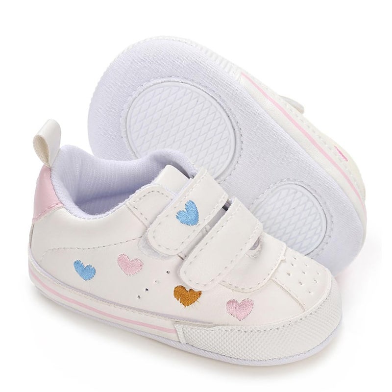 Clowora Baby Boys Girls Shoes Non-Slip Rubber Sole Sneakers Infant First Walking Toddler Crib Shoes Newborn Loafers Flats. (10/Multi-Color,0-6 Months) - Image 1
