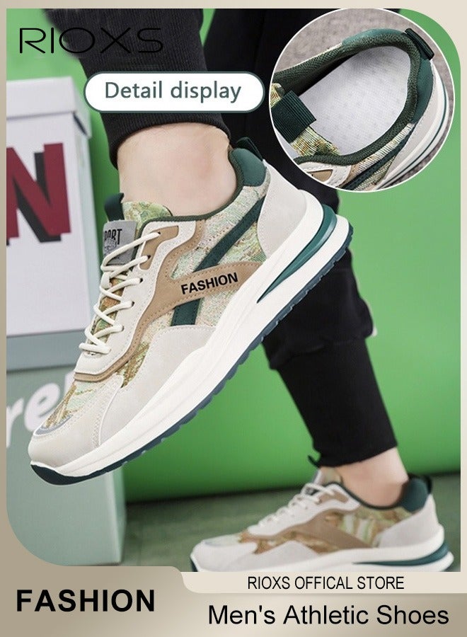 RIOXS Men's Trainers Shoes, Athletic Shoes For Men, Fashion Sports Shoes,  Breathable Sneakers, Comfort Fitness Shoes For Running Jogging Walking And Daily Wear  - Image 1