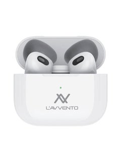 L'avvento L'AVVENTO HP365 TWS Earbuds with Pop-Up Function Ear Sensor Touch Control Wireless Charging - White  - Image 1