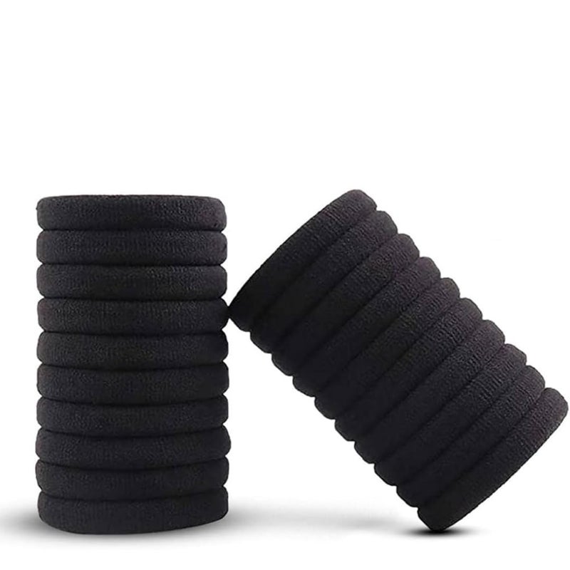 GITGRNTH Hair Band for Women & Girls - Rubber Band - Elastic Ponytail Hairband Ties Accessories Soft Cotton Stretchable Rubber Bands, Non-Slip For Medium, Thick & Thin Hair, Pain-Free (Multi-colored) (Cotton_10 Pic, Regular) - Image 1