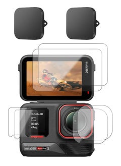 SJet 2 Pack Screen Protector for Insta360 Ace Pro 2, Ultra Clear Tempered, Glass Screen Protector,  Lens Protector, Lens Cap for Insta360 Ace Pro 2 Accessories, Ultra HD, 9H  - Image 1