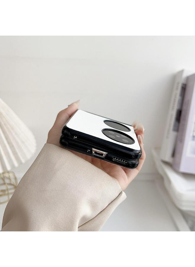 Zaboon Case For Huawei Pocket 2 Integrated Magnetic Axis Solid Color Leather Texture Phone Case - Image 3