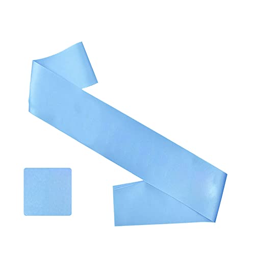 GDTO8820 CoolerthingsDG, 4 Pcs Blank Satin Sashes Plain Sashes Party Accessory for Graduation Wedding Party, Satin Sashes Pageant, Make Your Own Sashes, light Blue Party Plain Pageant Sashes(light blue) - Image 3