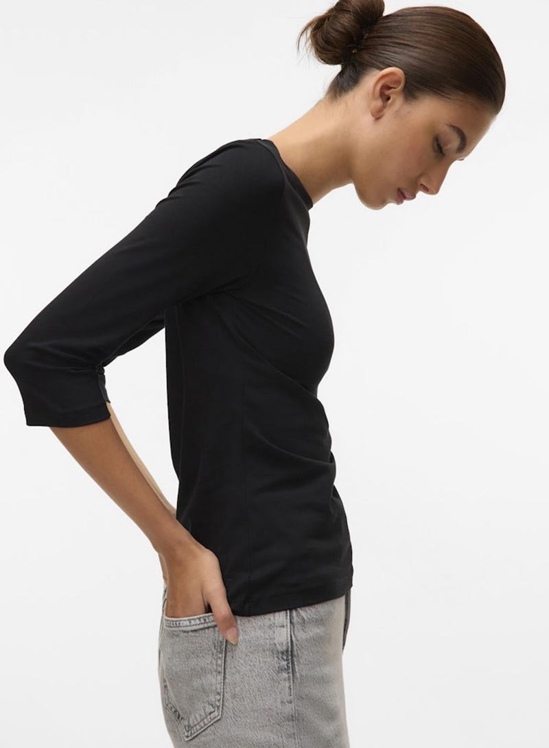 VERO MODA 3/4 Sleeve Basic Top - Image 4