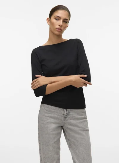 VERO MODA 3/4 Sleeve Basic Top