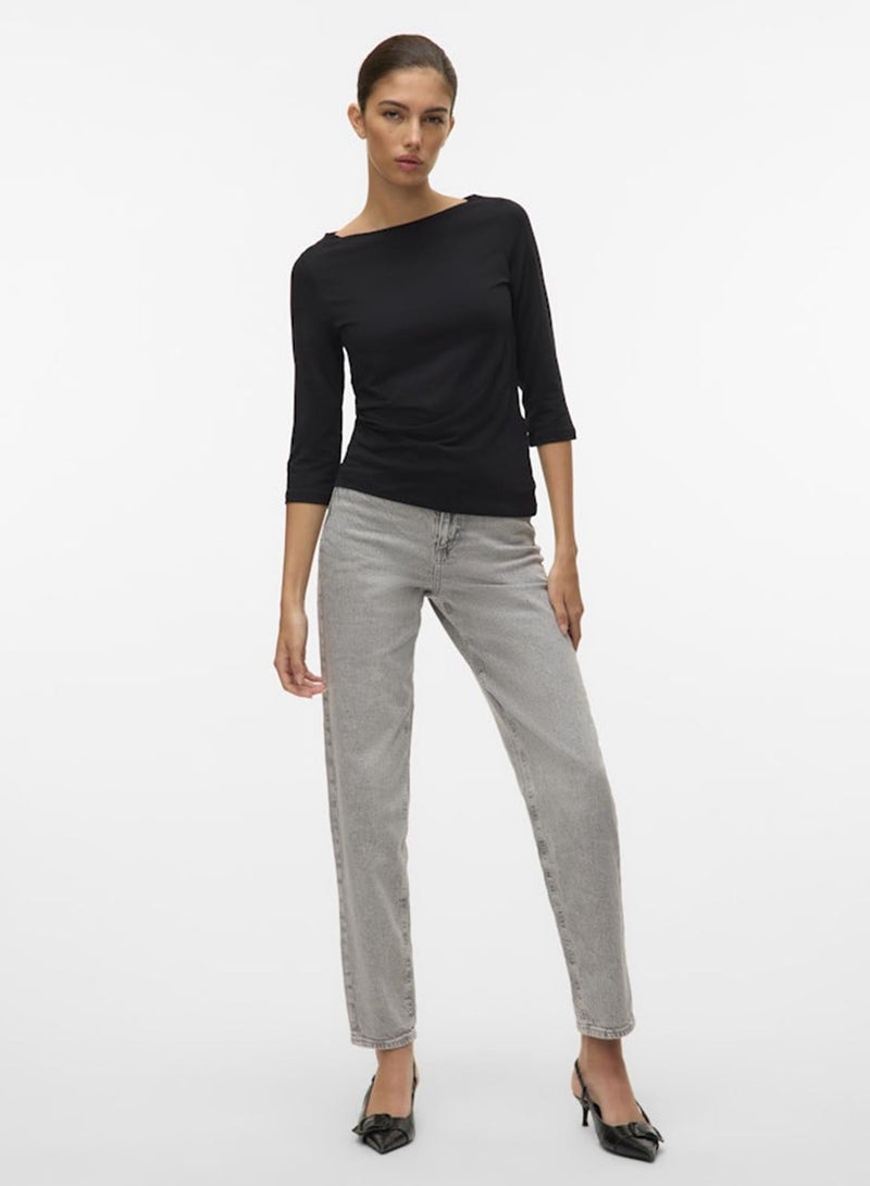 VERO MODA 3/4 Sleeve Basic Top - Image 2