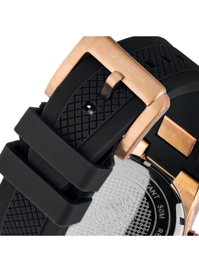 Quantum Men's Silicone Chronograph Watch HNG814.852 - 46 mm - Image 2