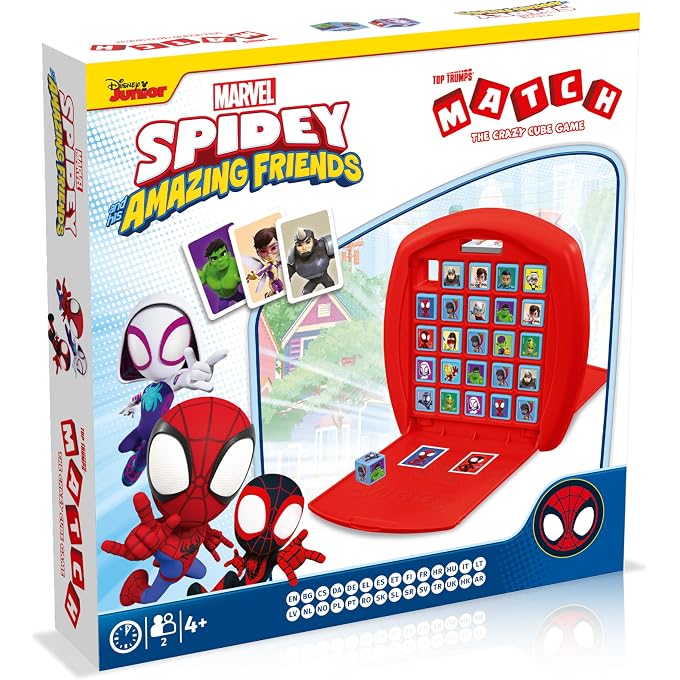 Top Trumps Spidey and Friends Match - Children's Games from 4 Years - Game for 2 Players - Games for Children - Logic Game - Strategy Games - Board Game - Image 1