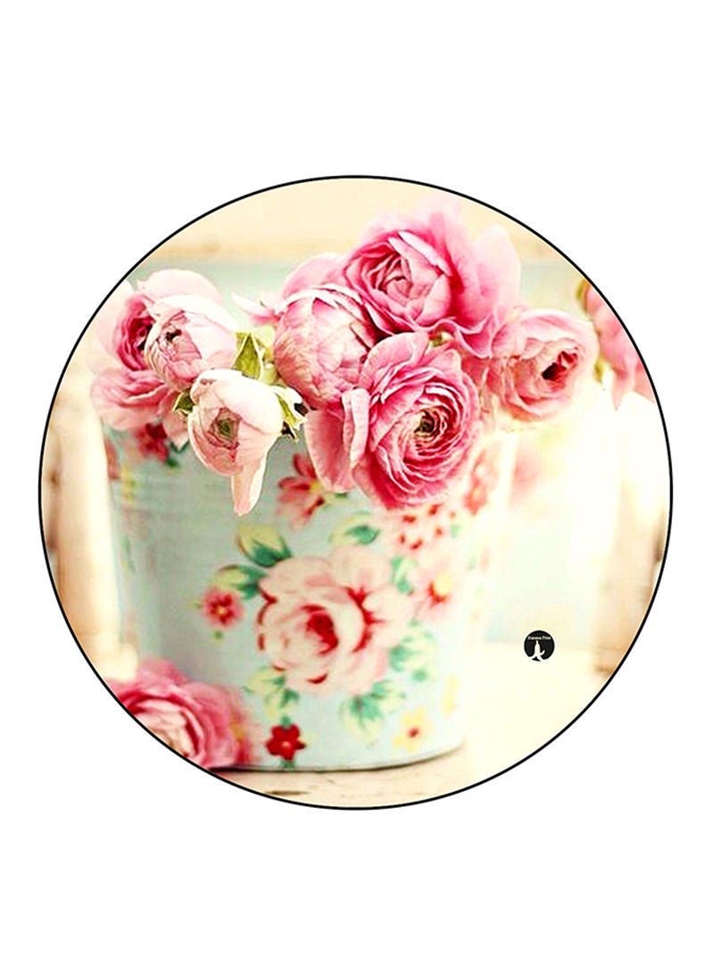 Flowers Printed Mouse Pad  Multicolour