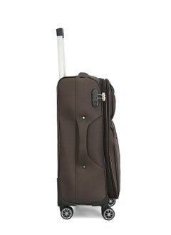 GIORDANO Giordano Trolley Bags 3 PCS Set Softside Spinners,Coffee  - Image 3