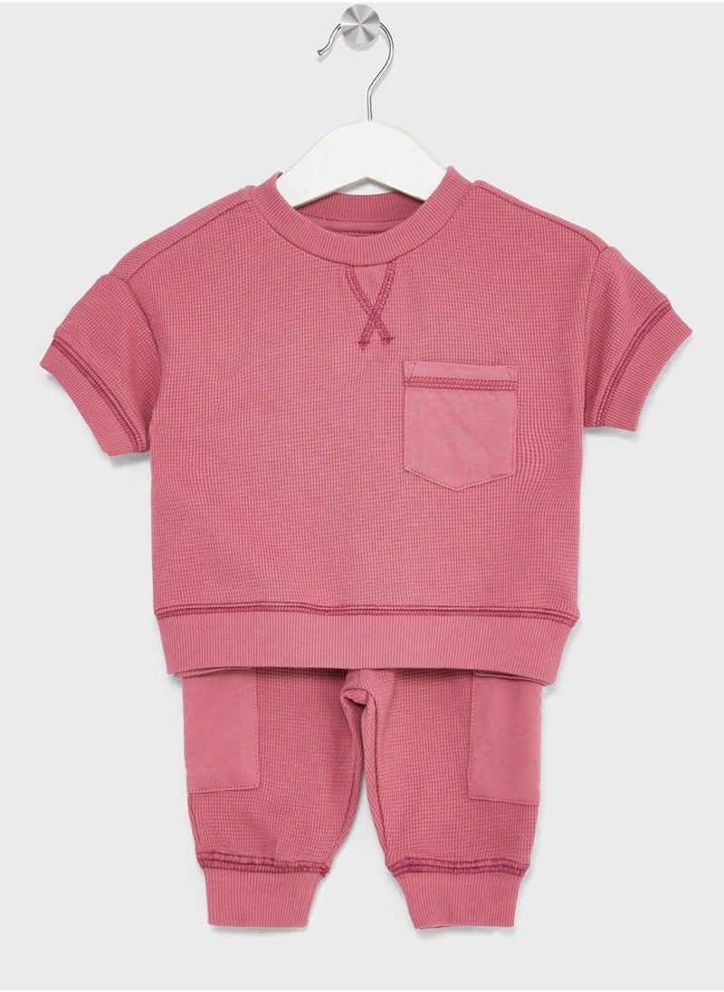Cotton On - Infant Waffle Sweater And Trackpant - Image 1
