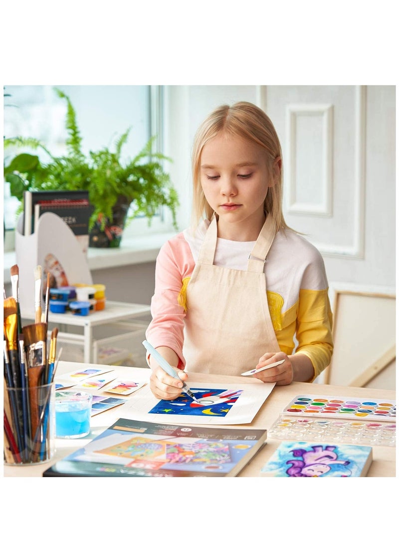 مارك مجموعة ألوان مائية، 36 لونًا غير سامة وقابلة للغسل مع فرشاة طلاء واحدة للفنانين ومستلزمات الفنون والحرف اليدوية للأطفال والكبار - Image 5