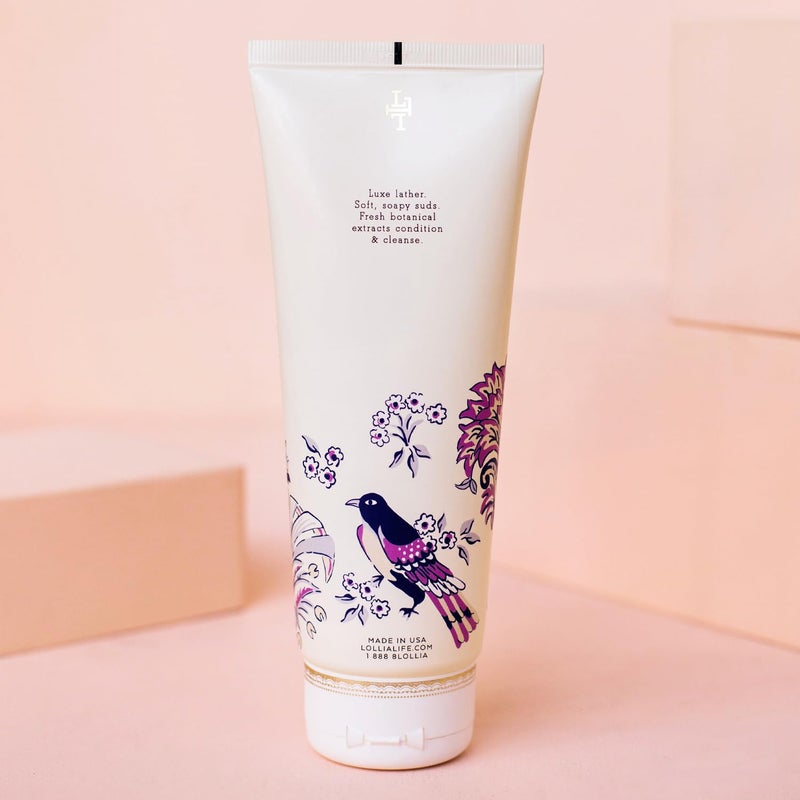 LOLLIA Imagine Shower Gel, 8 fl. oz. â€“ Flowering Willow & Lotus â€“ Scented Shower Gel Body Wash, Shea Butter Body Wash, Bath Wash for Women - Image 3