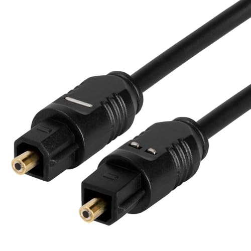 Cmple - Optical Audio Cable 1.5 ft Toslink Cable Slim Fiber Optic Cable Gold Plated Slim Optical Cord Digital S/PDIF Audio for Soundbar, AV Receivers, TV Sound Bar, Game Console - Image 3