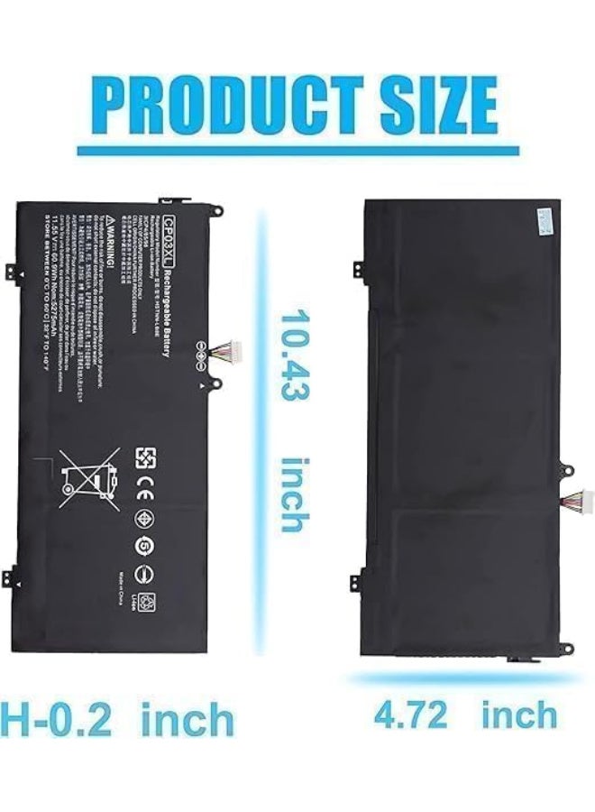 CP03XL Battery for HP, Spectre X360 Series:13-AE011DX 13-AE012DX 13-AE001NG,AE091MS 13-AE0X - Image 3