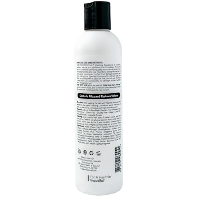 VITALIZING CONDITIONER Â€“ FRIZZ CONTROL VEGAN CONDITIONER FOR ALL HAIR TYPES Â€“ NATURAL HAIR NOURISHING CONDITIONER WITH Â€“ DEEPLY MOISTURIZING CONDITIONER FOR DAMAGED HAIR - 8 FL OZ - Image 3